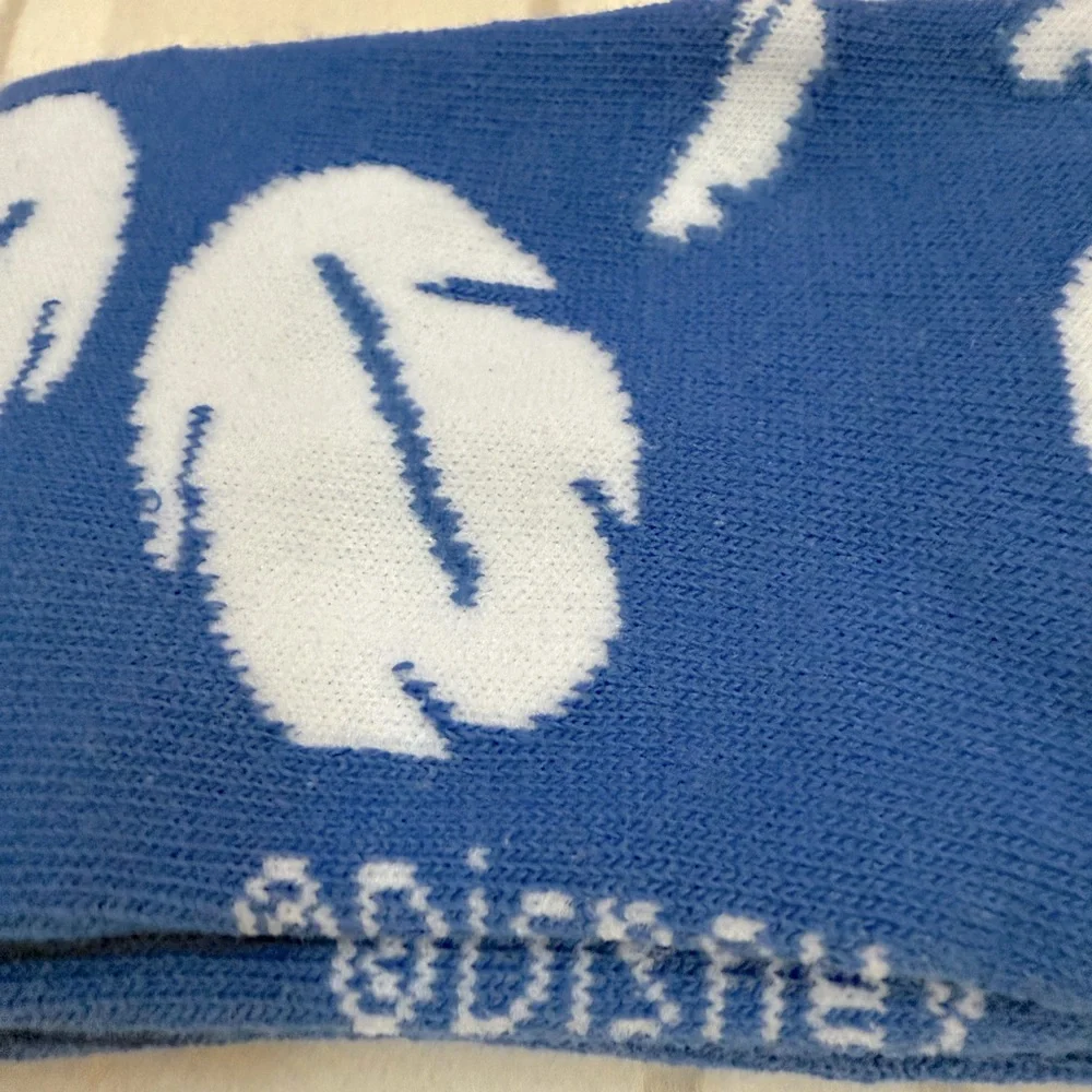 Disney Stitch Blue and White Crew Socks